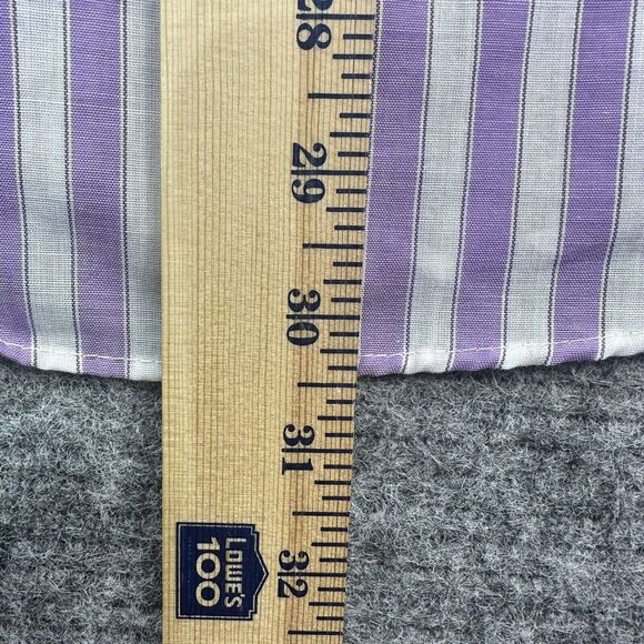 Vintage 70s Shirt Men Large 15.5 Purple Stripe Butterfly Collar Mod Made in USA - Picture 11 of 12